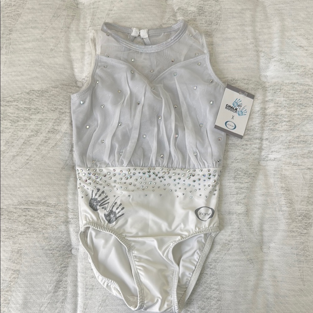 White Sparkly Kids Bodysuit